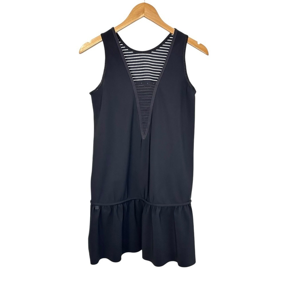 Lululemon Womens Both Ways Dress Size Stripe Black Reversible 6? Sleeveless - Picture 4 of 13